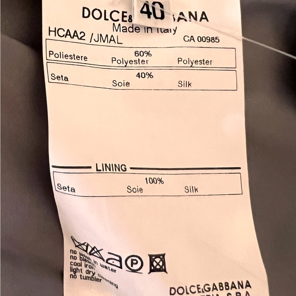 ⭐️HOST PICK 3x⭐️ DOLCE & GABBANA JACKET. !!!NWT!!! - Picture 4 of 4
